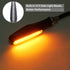 Justech 4 PCS 12LEDs Motorcycle Indicators Amber, 12V Flowing Turn Signal Lights, Motorbike Turning Indicators Led Turn Signals Kit Blinkers for M...
