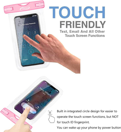 AiRunTech Waterproof Case, Waterproof Cell Phone Dry Bag Compatible for iPhone 14/13/12/12 Pro Max/11/11 Pro/SE/Xs Max/XR/8P/7 Galaxy up to 7.0", ...