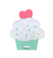 Cupcake Baby Teether - Infant Teether with Easy-to-Hold Design and Textured Back Side to Massage and Soothe Sore, Swollen Gums...