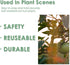 Garden Tie Green Strap Plant Supports Gentle on Plants Pre-cut Design Tearable Reusable Sturdy Multi-Purpose for Home Garden Balcony Office (32.8f...