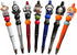 7PCS Horror Beadable Pens Horror Movie Pens Refillable Novelty Ballpoint Pen Set Halloween Spooky Pen Horror School Office Desk Accessories Gift f...