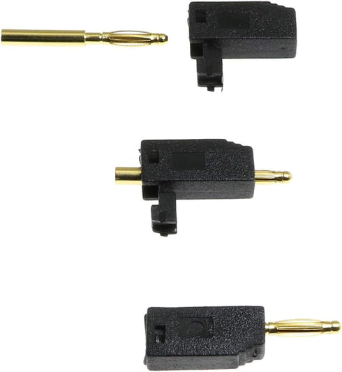 Maxmoral 10pcs 2mm Mini Stackable Banana Plug Wire Cable Connector(Red+Black)...