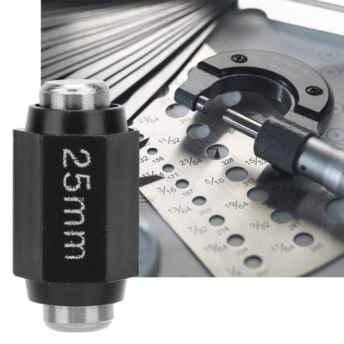 25mm Calibration Bar, Accurate Micrometer Calibration, Standard Caliper Calibration Block Rod Bar for Detection Revising Calibrating...