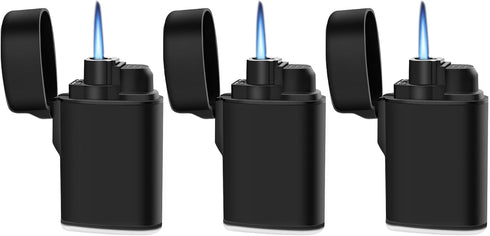Navpeak Mini Torch Lighter Windproof Jet Flame Butane Refillable Pocket Lighter for Candles, Camping, Fireplaces, Gas Stove, BBQ & Survival Gear, ...
