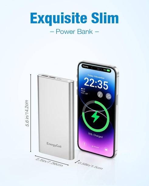 Pilot 4GS Portable Charger 12000mAh Fast Charging Power Bank Dual 3A High-Speed Output Battery Pack Compatible with iPhon14 13 12 11 Samsung S10 a...