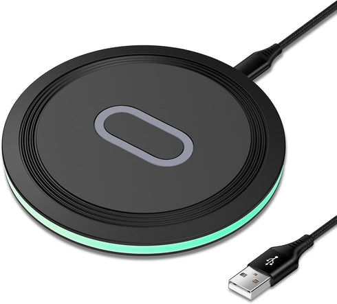 15W Wireless Charger Fast Charging Pad Compatible Google Pixel 8, 7 Pro, 7, 6, 6 Pro, 5, 4, 4 XL, 3, 3 XL, Pixel Buds, Samsung Galaxy S24 S23 S22 ...