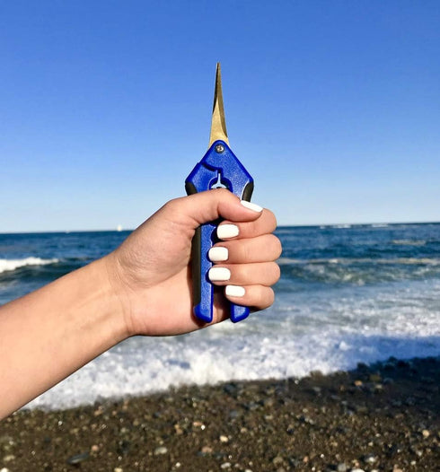 PremiumCut Gardening Scissors - Titanium-Coated Stainless Steel Precision Blades for Hydroponic Trimming, Shaping & Harvesting with Ergonomic Comf...