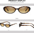 Vintage Small Oval Sunglasses for Women Men 90s Sunglasses Narrow Eyeglasses UV400 Protection 2 Pack...