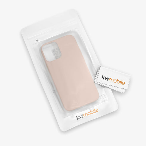 kwmobile Case Compatible with Apple iPhone 12 / iPhone 12 Pro Case - TPU Silicone Phone Cover with Soft Finish - Dusty Pink...