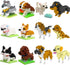 12 Packs Mini Animals Dog Building Blocks Sets Toys Party Favors for Kids,STEM Educational Brick Kits,Goodie Bags, Classroom Prizes, Birthday Vale...