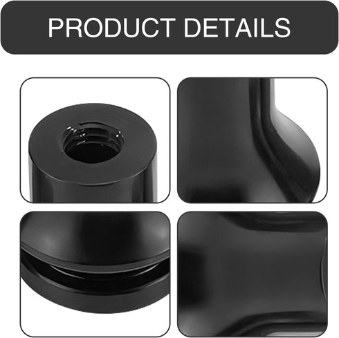 1 PC M12 x 1.25 Car Shift Knob Boot Retainer, Waterproof Metal Manual Vehicle Gear Shifter Lever Adapter Accessories, Compatible with Subaru Ford ...