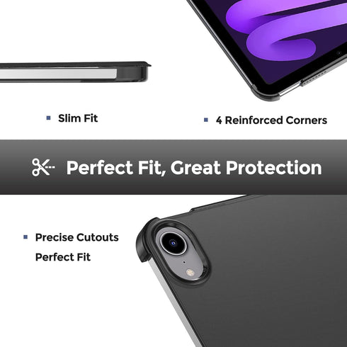 ProCase Smart Case for iPad mini 7 A17 Pro 2024/iPad Mini 6 2021 8.3 Inch iPad mini 7th/6th Gen Case, Hard Back Cover for iPad mini 8.3" 7th Gen A...