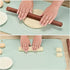 Silicone Pastry Mat 20"*16" Extra Thick Non Stick Baking Mat Food Grade Silicone Dough Rolling Bake Mat with Edge Heightening Green...