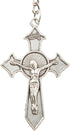 Juvale 24 Pack Christian Cross Keychains, Bulk Religious Key Holders for First Communion, Easter, Baptism, Funeral Favors for Guests (Silver, Gold...