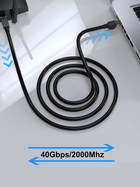 Dacrown Cat 8 Ethernet Cable 25 ft Shielded, Indoor&Outdoor, Heavy Duty High Speed Direct Burial 26AWG Network Wire, 40Gbps 2000Mhz SFTP Patch Cor...