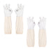 2 Pairs Beekeeping Gloves - Thickened Goatskin Bee Gloves for Men Women - Sturdy Beekeeper Gloves with Canvas Long Sleeves(L)...