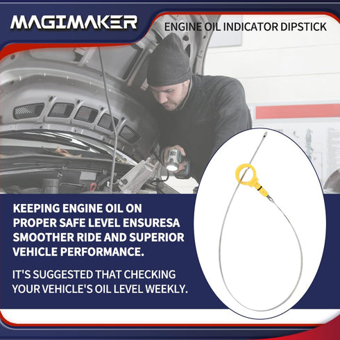 53034186AD Engine Oil Level Indicator Dipstick Compatible with Jeep Grand Cherokee, Dodge Durango 2011 2012 2013 2014 2015 with 5.7L HEMI...