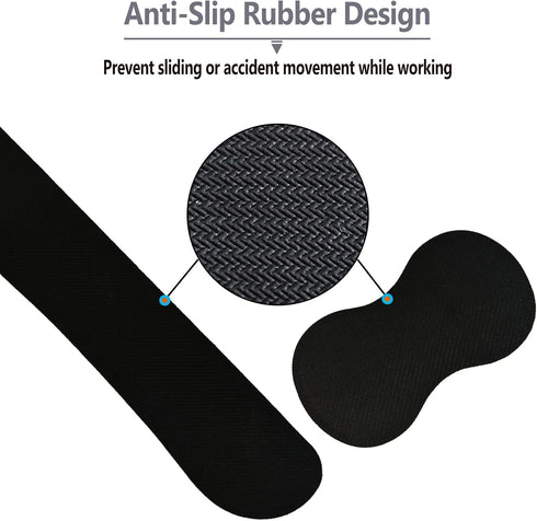 ArtSo Keyboard Wrist Rest and Mouse Pad with Wrist Support Set Ergonomic Coaster, Memory Foam Mousepad Non-Slip Rubber Base Durable Comfortable fo...