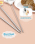 Stainless Steel Cake Tester for Baking Doneness, 7 Inches Length (Pack of 4)...