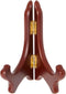Bard's Hinged Walnut MDF Wood Plate Stand, 5" H x 5.75" W x 3.75" D (For 5" - 7.5" Plates)...