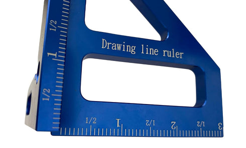 45/90 Degree Aluminum Alloy Woodworking Square Protractor Miter Triangle Ruler Layout Measuring Tool for Engineer Carpenter...