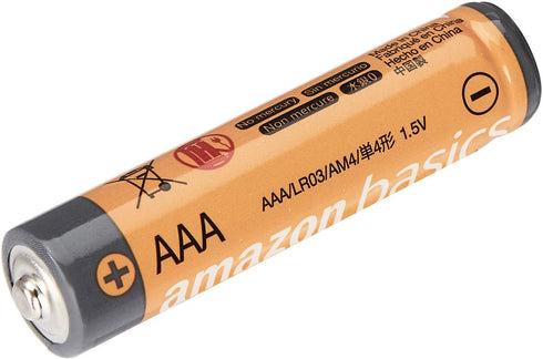 Amazon Basics AAA Alkaline Batteries, High-Performance (Triple A), 10-Year Shelf Life, 12 count...