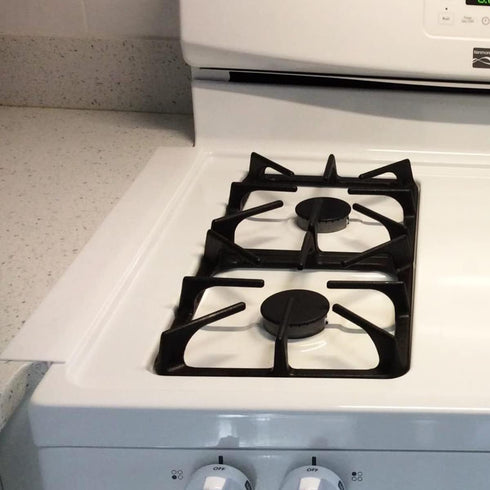 Silicone Gap Cover, (2 Pack) Silicone Gap Stopper Kitchen Stove Counter Gap Covers - Flexible Stove Space Fillers, Food Grade (21inches, White)...