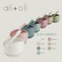 Ali+Oli Silicone Suction Bowl and Spoon Set (Sage, Original) - Unbreakable for 6 Months and Up, Self Feeding Utensils, First Stage Baby Feeding Su...