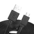 Long Micro USB Cable 25ft - USB to Micro USB Black Cable for PS4 Controller and Security Camera 2pack...