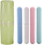 Travel Toothbrush Holder Toothbrush Toothpaste Travel Storage Cup Portable Travel Toothbrush Case Toothbrush Cup for Travel/Hotel/Camping -5 packs...