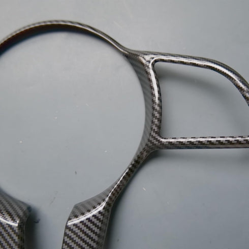 Interior Trims Steering Wheel Cover Accessories for Mercedes-Benz CLA CLS GLC GLE GLS A B C E Class (Carbon Fiber Print, Style A)...