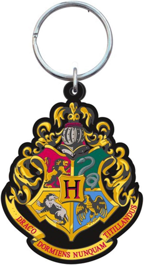 Harry Potter 48066 - Hogwarts School Crest - Rubber Keychain Multi-colored, 1"...