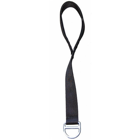 Peakworks, Lightweight, Abrasion Resistant Polyester Webbing, Easy to Link, 18" D-Ring Extender, Standard 18"L, Black, V860302...