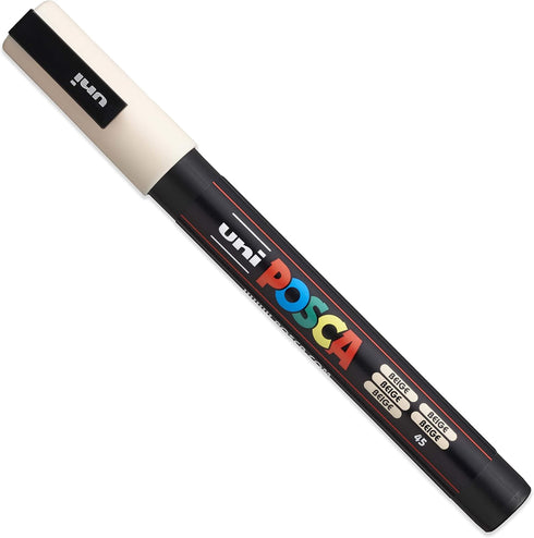 Uni POSCA - PC-3M Art Paint Markers - Set of 4 - In Plastic Wallet - Warm Neutrals Tones...