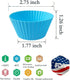 Reusable Silicone Cupcake Baking Cups 24 Pack, 2.75 inch Cups, & Non-stick Muffin Liners for Party Halloween Christmas,6 Rainbow Colors (Pack of 2...