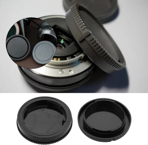 SING F LTD 3 Sets Plastic Body Cap and Rear Lens Cap 64.5 x 19.2mm Compatible with Sony A100 A200 A230 A290 Compatible with Minolta AF Black...