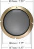 Fielect 6.5 inch Speaker Grill Cover Speaker Grill Mesh Decorative Circle Subwoofer Guard Protector Cover Audio Accessories Gold...