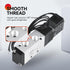 1/8” NPT Solenoid Valve DC 12V Single Coil Pilot Operated Motorized 2-Position 5-Way Connection Type Pneumatic Solenoid Valve(4V110-06 1/8”NPT,Out...