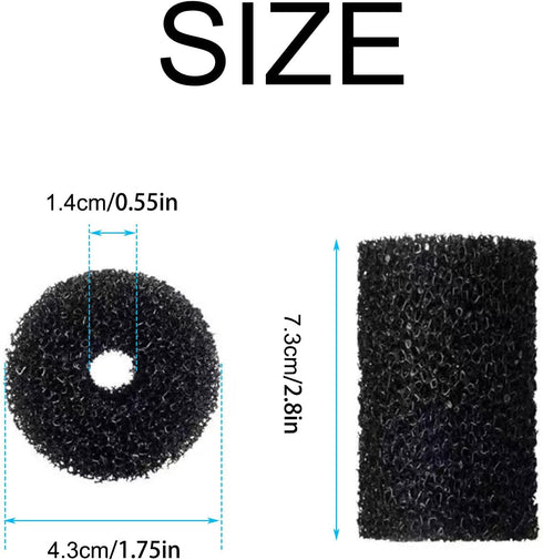 12 Packs High Density Pool Hose Tail Scrubbers Repacment Compatible with Polaris Pool Cleaner, Fits for Polaris 180 280 360 380, 3900 Sweep Pool C...