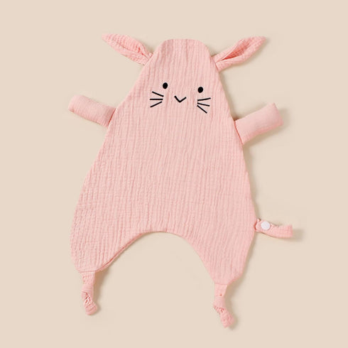 2 Pcs Baby Security Blanket Lovely Muslin Security Blanket Baby Comforter Soft Breathable Soothing Towel Gift for Baby Shower, 40cm x 27cm...