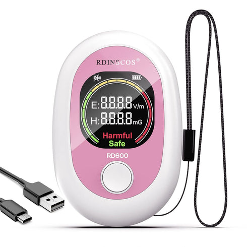 EMF Meter, Rechargeable Digital Electromagnetic Magnetic Electric Radio Frequency Field Detector Hand-held Digital LCD EMF Detector, Great Tester ...