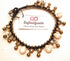 Infinityee888 Howlite Anklet Drop Handmade Brass Bead Bell Ankle Bracelet for women KAN-H01...