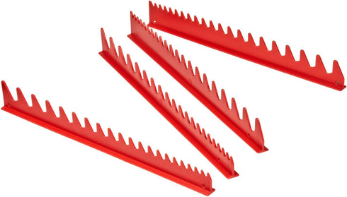 Ernst Manufacturing Wrench Rail Set with Magnetic Backing, 40 Tool, Red...