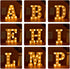 ODISTAR LED Light Up Marquee Letters, Battery Powered Sign Letter 26 Alphabet with Lights for Wedding Engagement Birthday Party Table Decoration b...