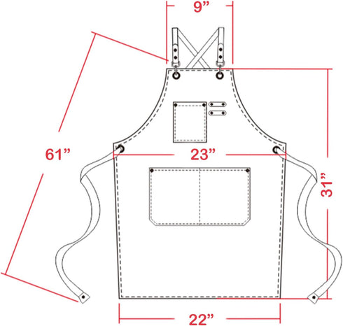 carrotez Chef Apron, Waterdrop Resistant Cotton Canvas Cross Back Adjustable Apron, M-XXL (Light Grey)...