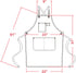 carrotez Chef Apron, Waterdrop Resistant Cotton Canvas Cross Back Adjustable Apron, M-XXL (Light Grey)...