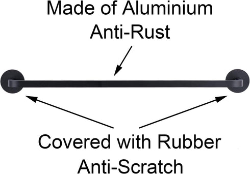 16 Inches Magnetic Towel Bar for Refrigerator, Magnetic Towel Holder Towel Hook Hanger for Fridge, Kitchen Stove, Oven, Dishwasher, Sink Laundry W...