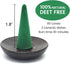 Citronella Incense Cones with 2 Ceramic Dishes | Made with Plant-Based Ingredients | Citronella Oil | Lemongrass Oil | Rosemary Oil | Suitable for...