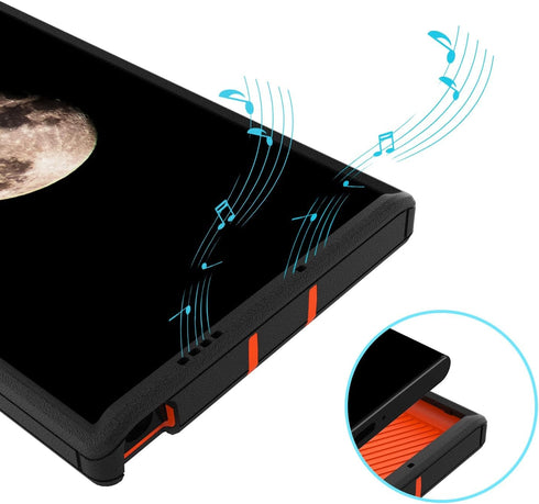 Designed for Samsung Galaxy S22 Ultra Case with Stand, Drop Protection work with Magnetic Car Mount, Dustproof light waterproof,Hybrid Hard PC Kic...
