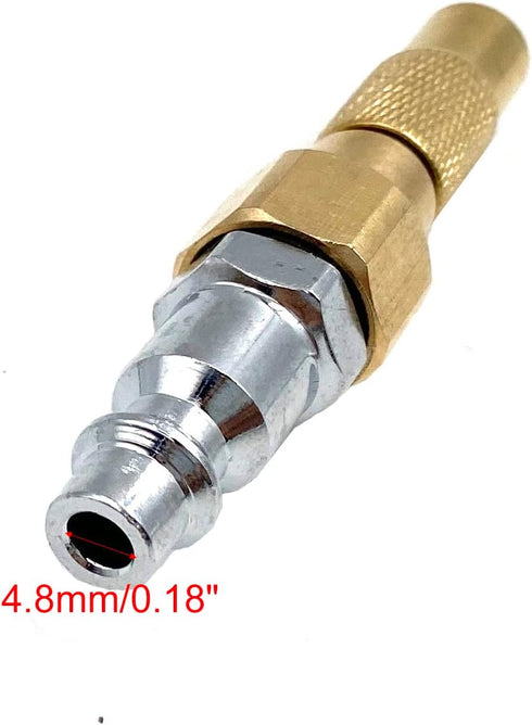 3Pcs Air Chucks for Tires,Brass Screw On Tire Inflator Chucks,Heavy Duty Twist-on Chucks with 3Pcs Presta Vavle Adapters...